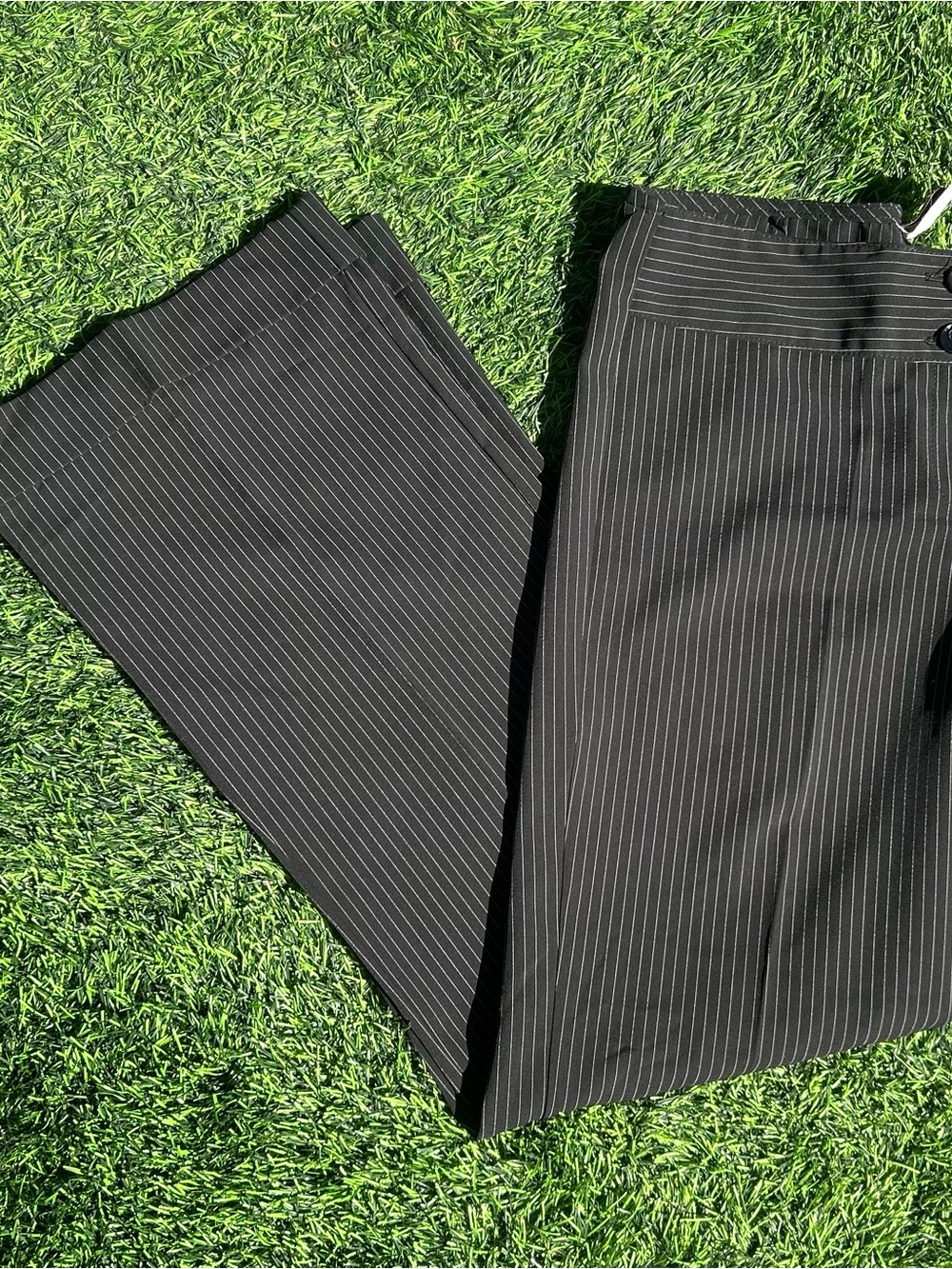 Y2K pin striped trousers